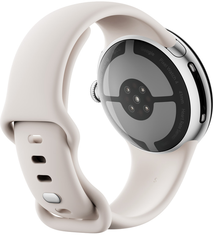 Google Pixel Watch 4 Silver/Cream 41mm back