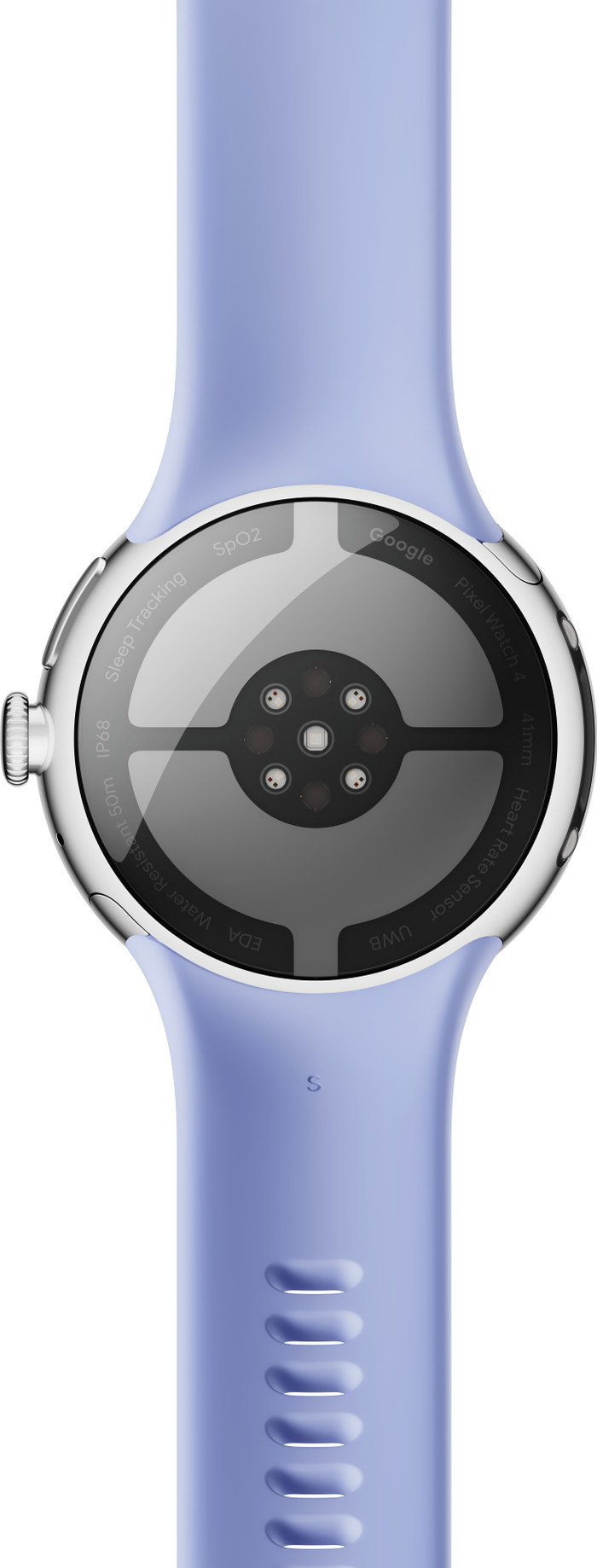 Google Pixel Watch 4 Silver/Purple 41mm back