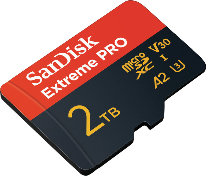 SanDisk MicroSDXC Extreme Pro 2TB 150MB/s voorkant