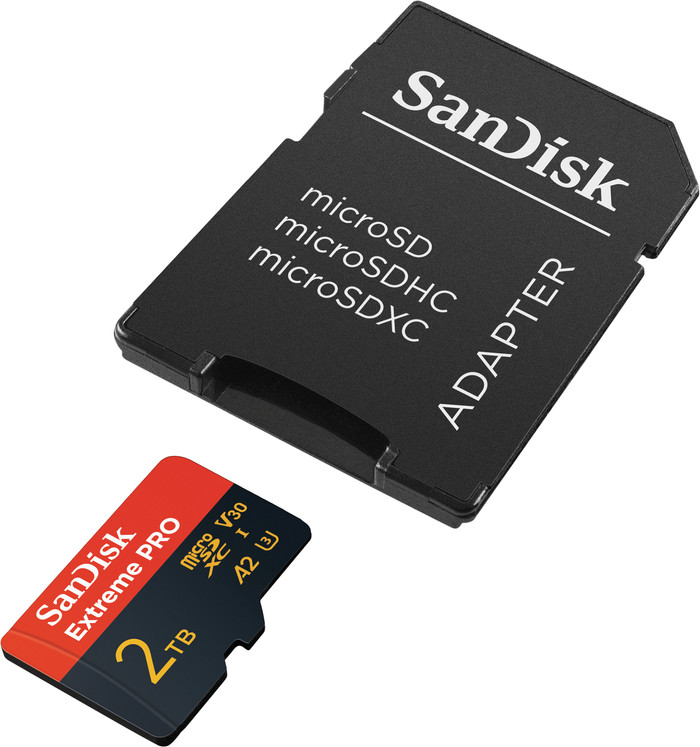 SanDisk MicroSDXC Extreme Pro 2TB 150MB/s voorkant