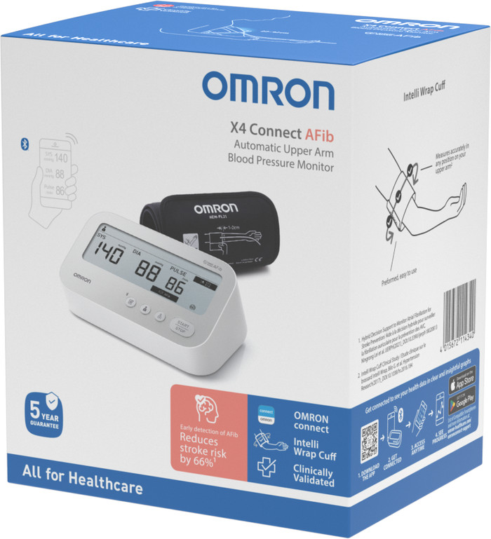 OMRON X4 Connect AFib packaging