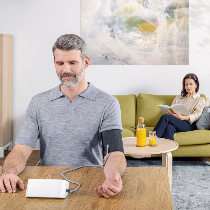 OMRON X4 Connect AFib product in use