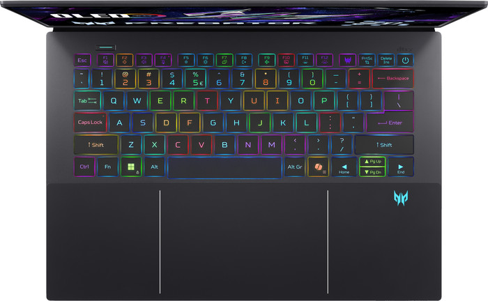 Acer Predator Triton 14 AI PT14-52T-907N bovenkant