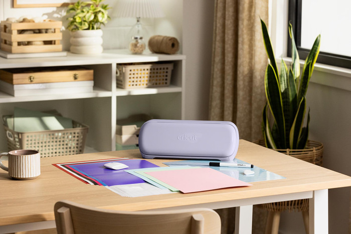 Cricut Joy Xtra Lavender Starter Bundle product in use