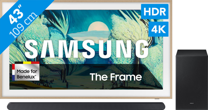 Samsung 43 inches The Frame LS03FA (2025) + Samsung HW-S700D Black (2024) Main Image