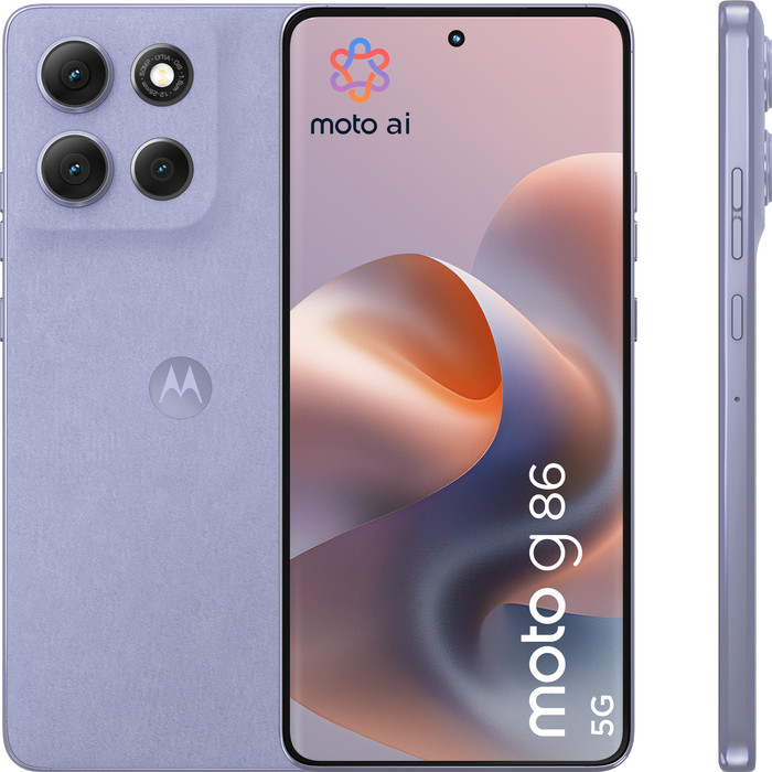 Motorola Moto G86 256GB Paars 5G voorkant