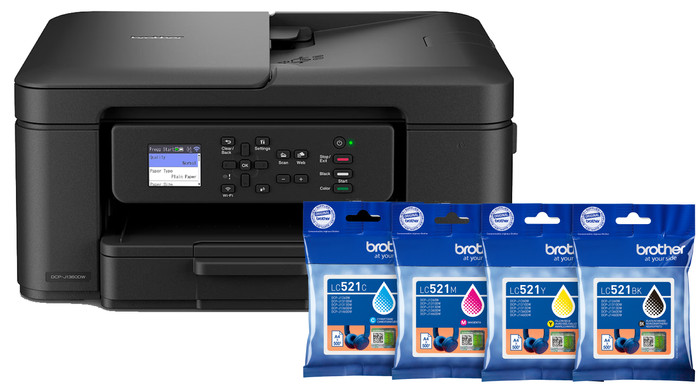 Brother DCP-J1360DW + 1 set extra cartridges Main Image