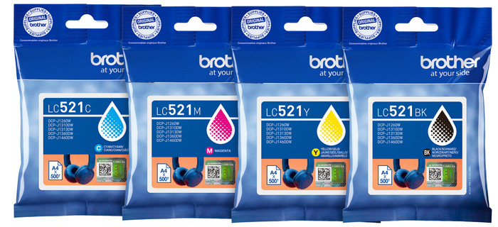 Brother LC-521 Cartridge Combo Pack Main Image