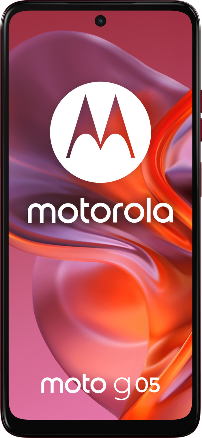 Motorola Moto G05 64GB Rood 4G voorkant