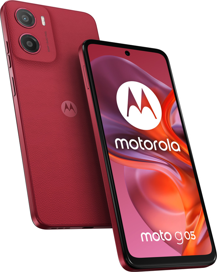 Motorola Moto G05 64GB Rood 4G samengesteld product