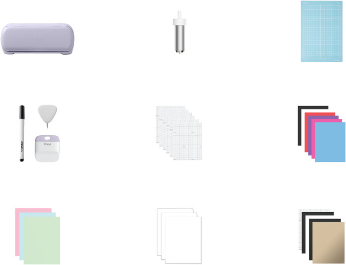 Cricut Joy Xtra Lavender Starter Bundle visual supplier