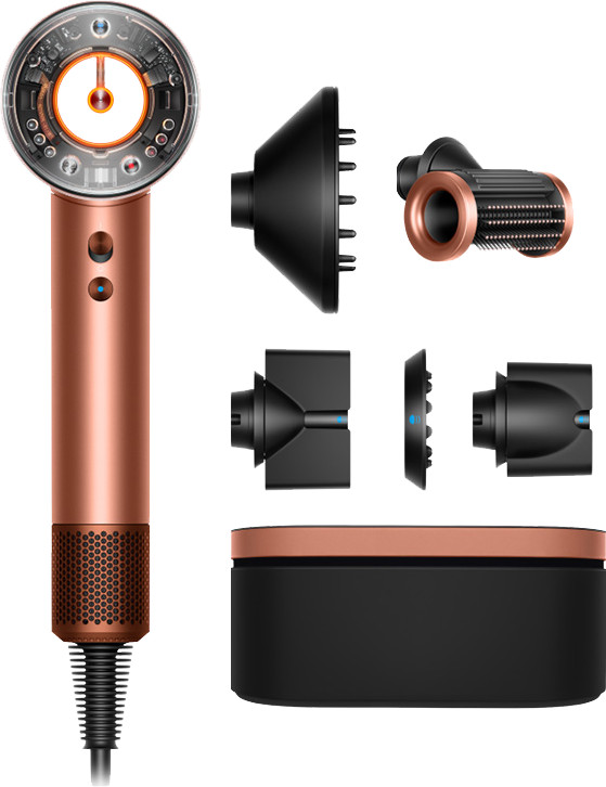 Dyson Supersonic Nural Straight + Wavy Limited Edition Amber Silk Main Image