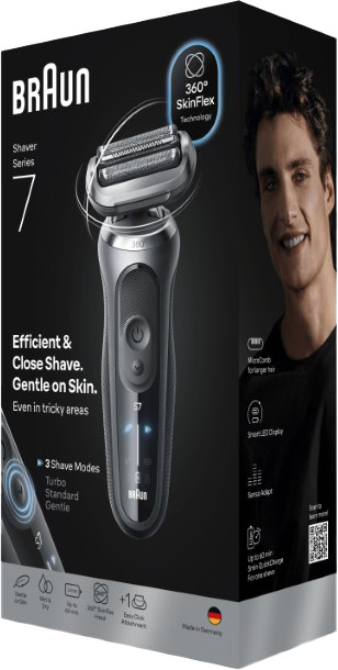 Braun Series 7 72-G1200S Grijs verpakking