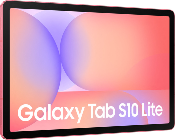 Samsung Galaxy Tab S10 Lite 10,9 inch 128GB Wifi Rood + Kids Cover Blauw linkerkant