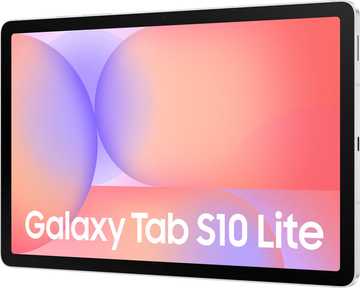 Samsung Galaxy Tab S10 Lite 10,9 inch 128GB Wifi Zilver + Kids Cover Blauw rechterkant