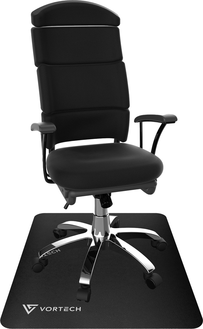 Vortech Vloermat Zwart voorkant