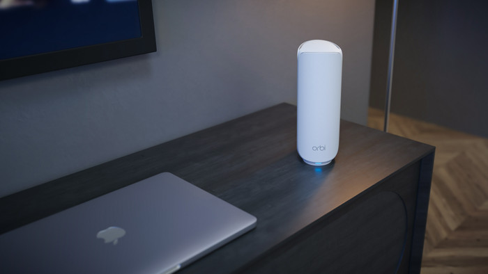 NETGEAR Orbi RBE373 product in use