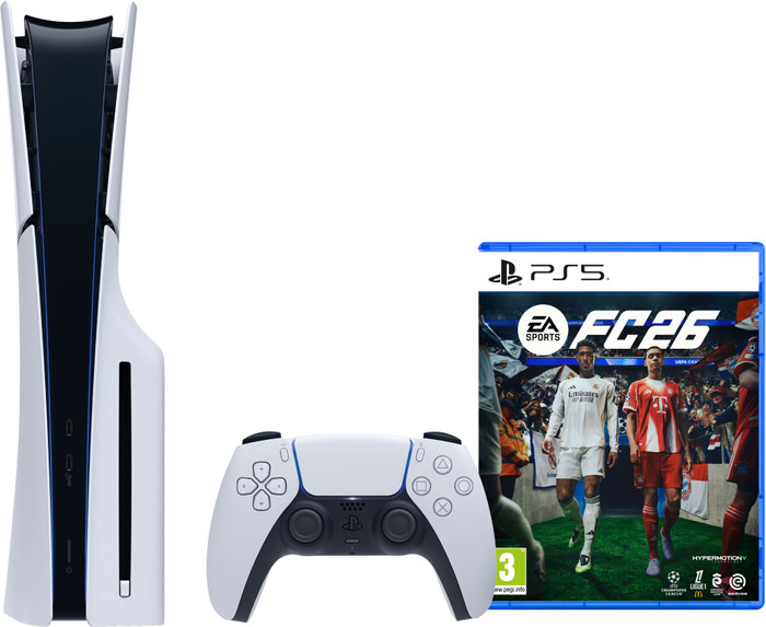 PlayStation 5 Slim Disc Edition + EA Sports FC 26 Main Image
