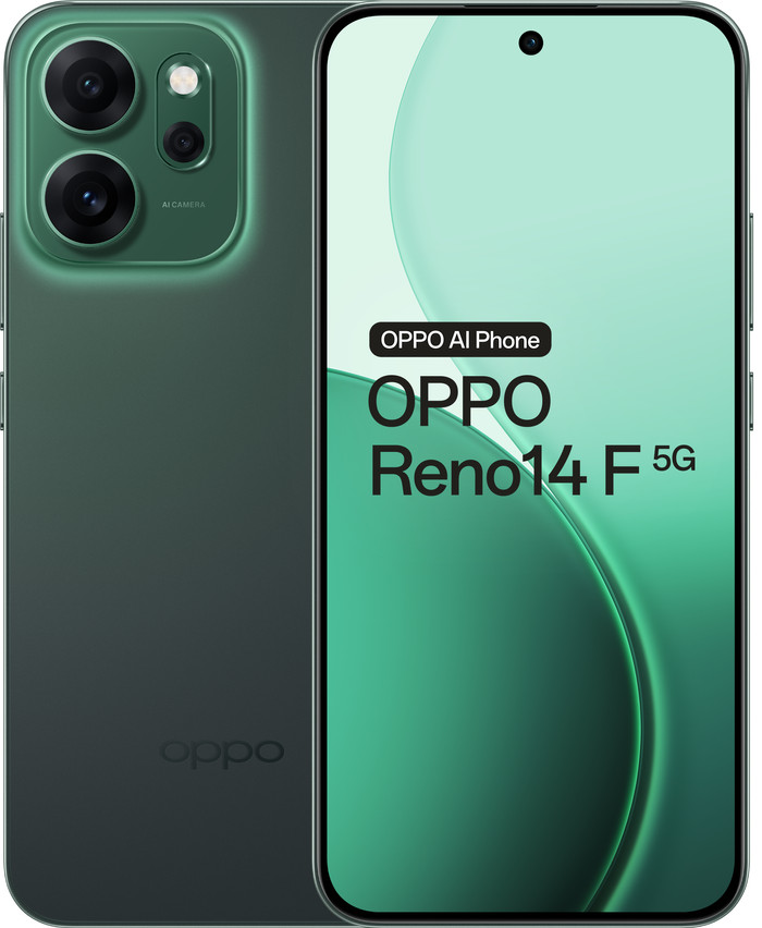 OPPO Reno14 F 256GB Green 5G Main Image