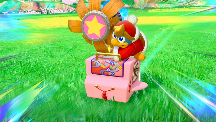 Kirby Air Riders Nintendo Switch 2 product in gebruik