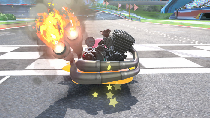 Kirby Air Riders Nintendo Switch 2 product in gebruik