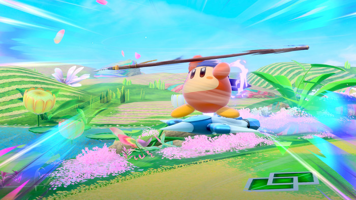 Kirby Air Riders Nintendo Switch 2 product in gebruik