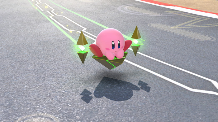 Kirby Air Riders Nintendo Switch 2 product in gebruik