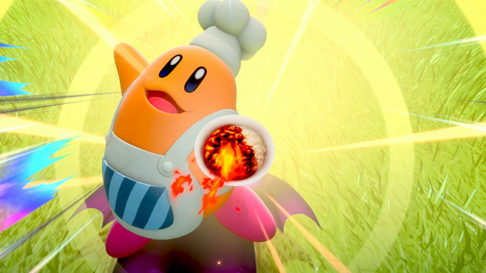 Kirby Air Riders Nintendo Switch 2 product in gebruik