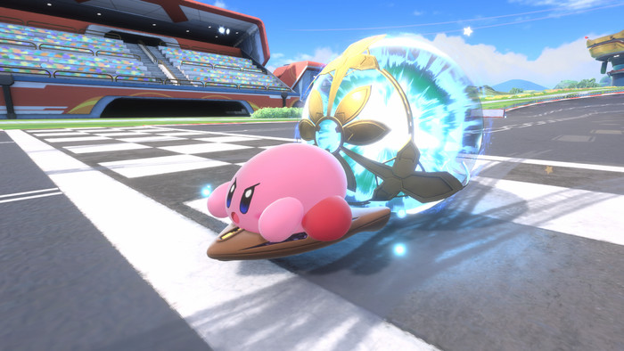 Kirby Air Riders Nintendo Switch 2 product in gebruik