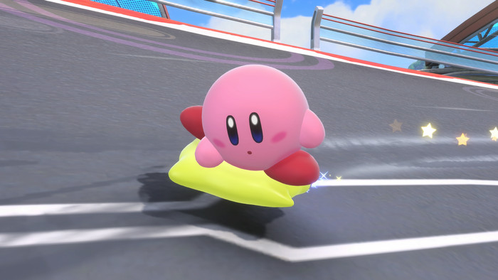 Kirby Air Riders Nintendo Switch 2 product in gebruik