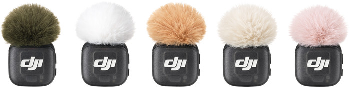 DJI Mic 3 Multi-Color Windscreens product in gebruik