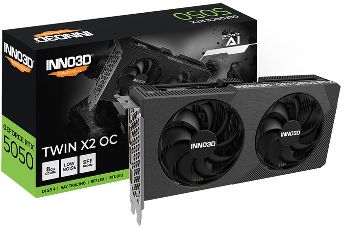 INNO3D GeForce RTX 5050 Twin X2 OC 8GB visual leverancier