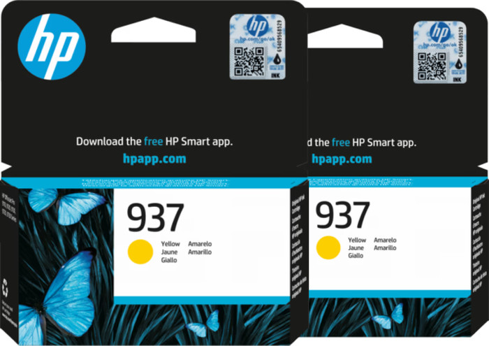 HP 937 Cartridge Yellow (2 units) Main Image