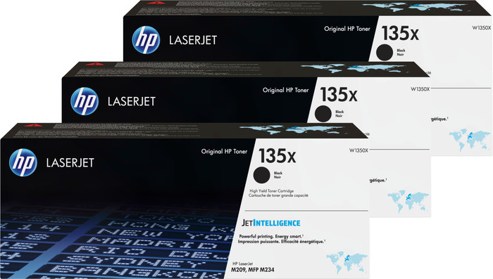 HP 135X LaserJet Toner Zwart (3 stuks) Main Image