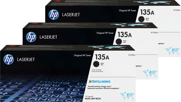 HP 135A LaserJet Toner Cartridge Black (3 units) Main Image