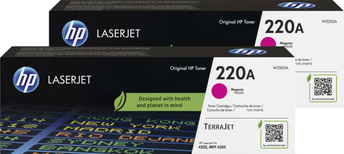 HP 220A LaserJet Toner Cartridge Magenta (2 units) Main Image