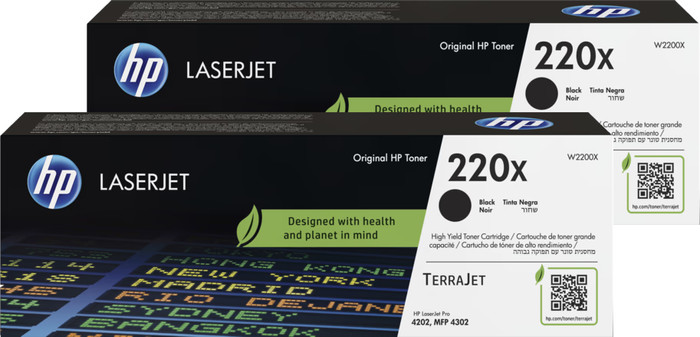 HP 220X LaserJet Toner Cartridge Black (2 units) Main Image