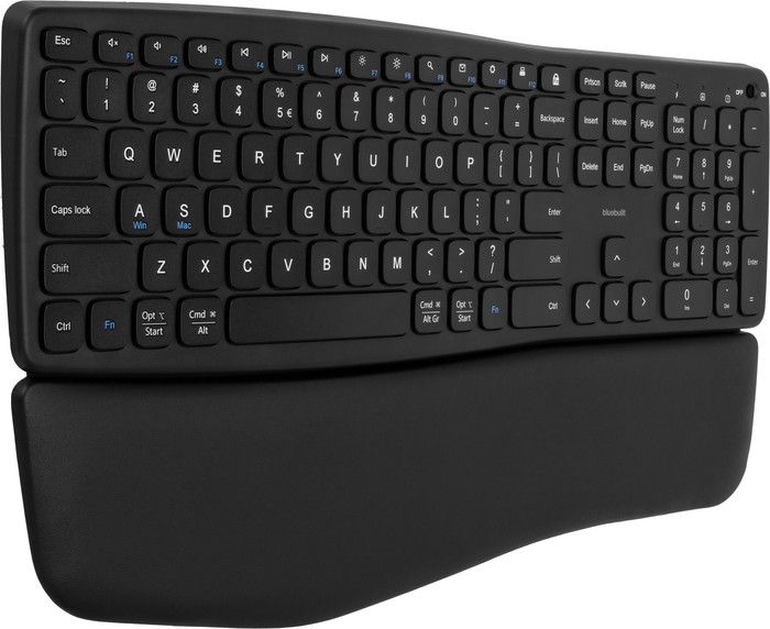 BlueBuilt Draadloze USB Toetsenbord en Muis Set QWERTY linkerkant