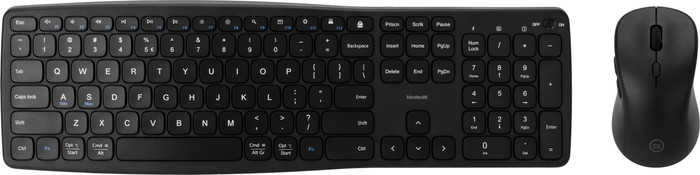 BlueBuilt Draadloze USB Toetsenbord en Muis Set QWERTY bovenkant