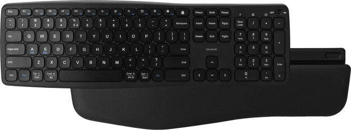 BlueBuilt Draadloze USB Toetsenbord en Muis Set QWERTY detail