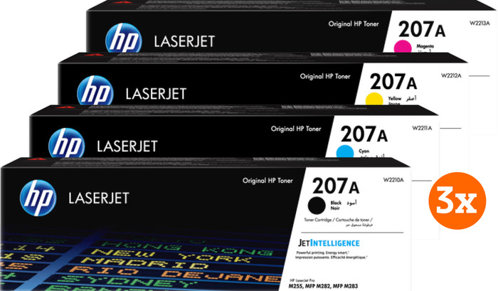 HP 207A Toner Combo Pack (3 stuks) Main Image