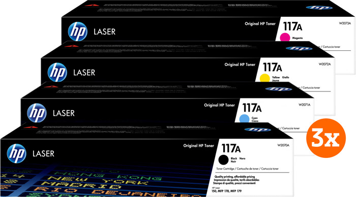 HP 117A Toner Combo Pack (3 stuks) Main Image