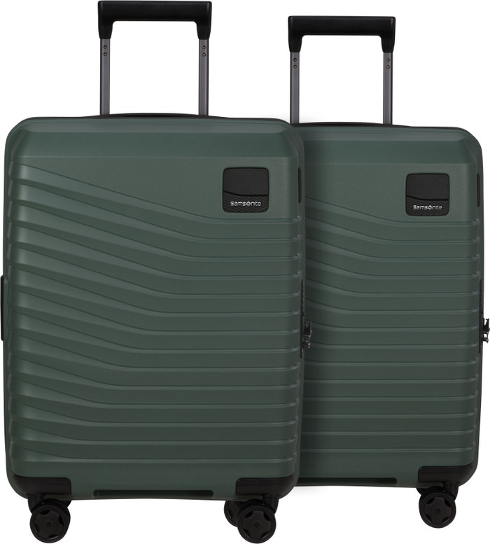Samsonite Intuo Expandable Spinner 55cm Duo Pack Olive Green Main Image