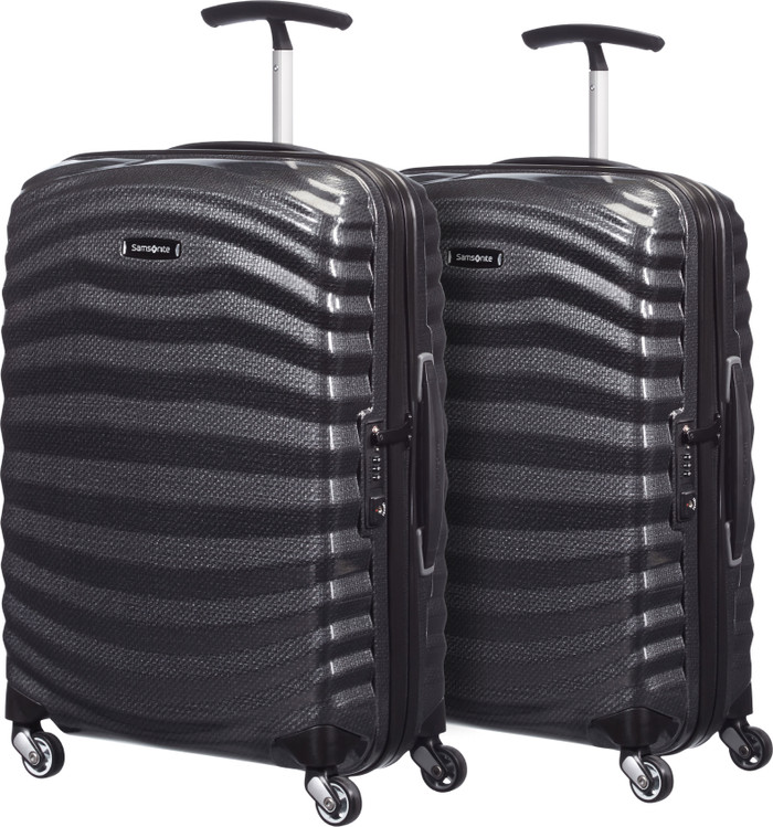 Samsonite Lite-Shock Spinner 55cm Duo Pack Black Main Image