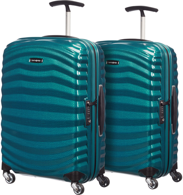 Samsonite Lite-Shock Spinner 55cm Duo Pack Petrol Blue Main Image