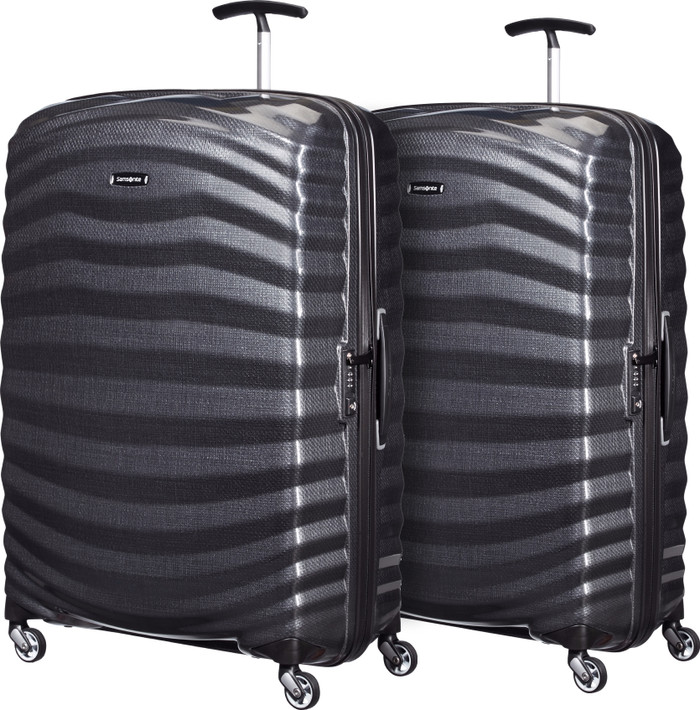 Samsonite Lite-Shock Spinner 81cm Duo Pack Black Main Image