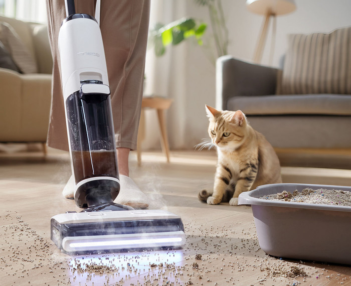 Tineco Floor One S7 Steam Plus product in gebruik