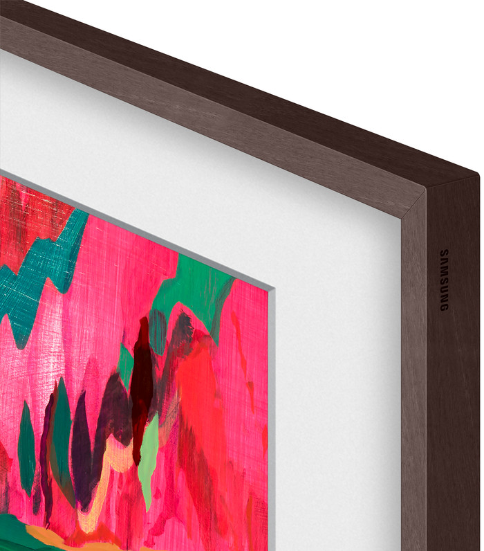 Samsung The Frame Pro 75" lijst (Walnoothout) detail
