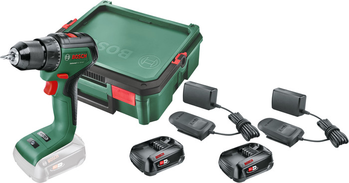 Bosch UniversalDrill 18V-60 2,5 Ah Accu (2x) SystemBox S Starterspakket Main Image