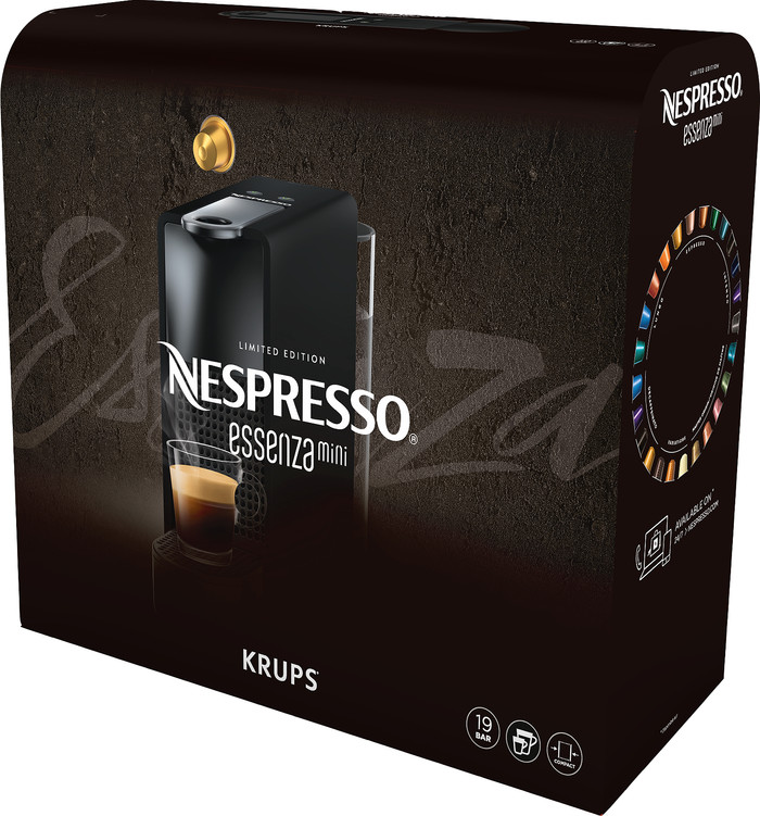 Krups Nespresso Essenza Mini XN110N Matt zwart verpakking